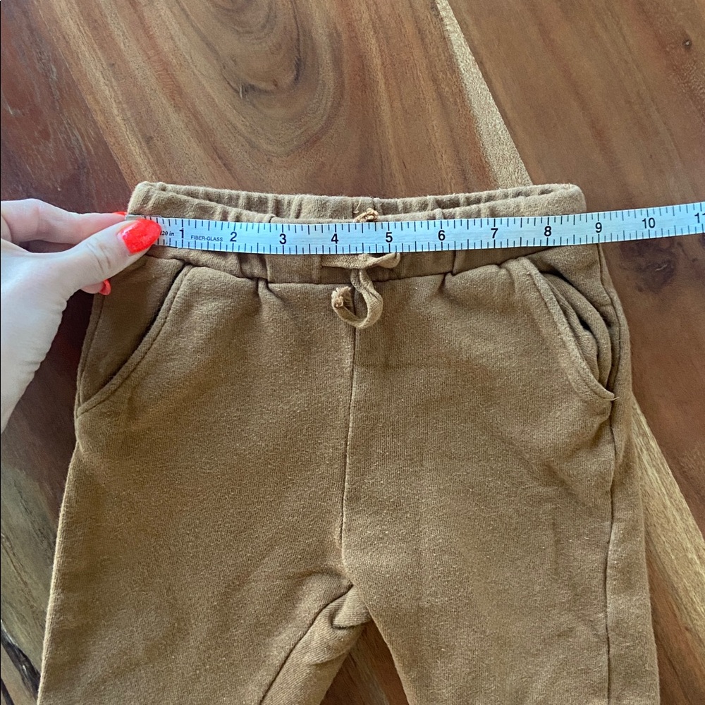 H&M baby boy khaki sweat suit pants and hoodie sweatshirt set 18 months - Picture 7 of 15